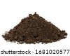dirt pile isolated