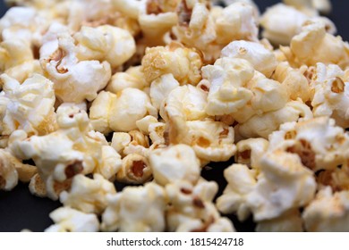 Heap, stack of sweet popcorns