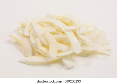 Heap Of White Coconut Chips