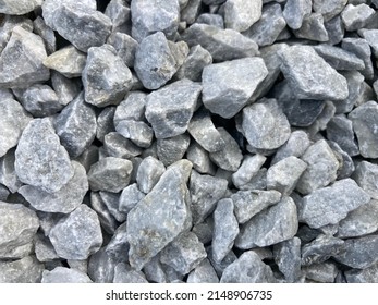 Heaped Up Light Gray Ballast Stones