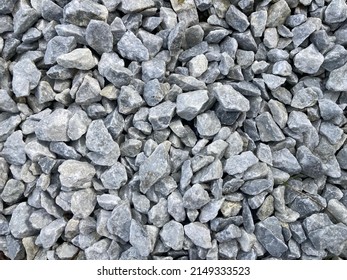 Heaped Up Light Gray Ballast Stones