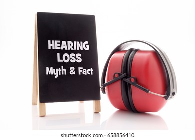 Hearing Loss - Myth & Fact. Health And Safety Conceptual.