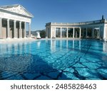 Hearst Castle roman pool located in San Simeon, California