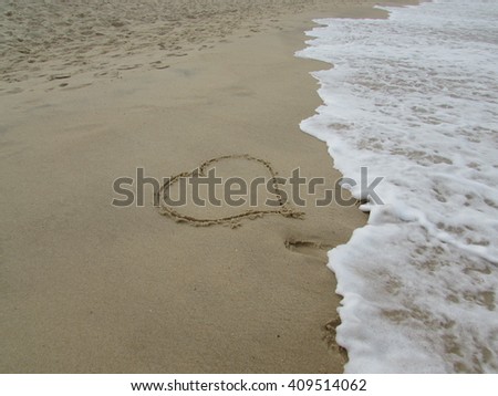 Heart in the Beach Sand