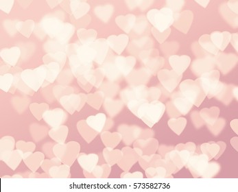 Heart Bokeh Background