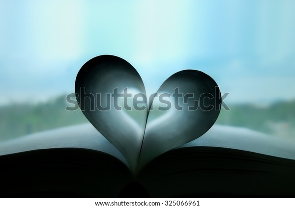Heart Book Love Shape Concept Soft Stock Photo (Edit Now) 325066961