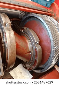 Heart of the circulation system — the mud pump in action. Delivering pressure and flow to keep the drilling operation alive.