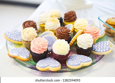 Heart Cookie And Cupcake Platter