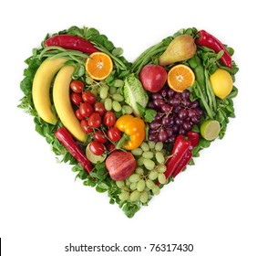 Heart Of Fruits And Vegetables