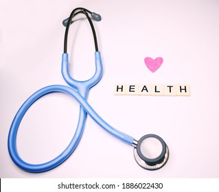 Heart health concept with stethoscope