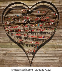 Heart With Lots Of Love Locks