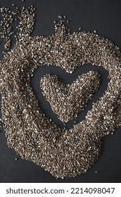 A Heart Made Of Chia Seeds 