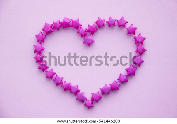 Heart Made Small Paper Hearts Origami Stock Photo Edit Now