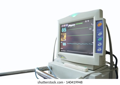 Heart Monitor On White Background