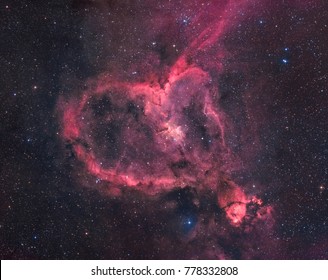 The Heart Nebula In The Constellation Of Cassiopeia