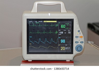 Heart Rate Patient Monitor Unit Hospital Stock Photo 1380650714 ...