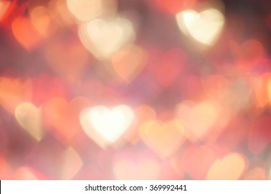 Heart Shape Bokeh Light Background