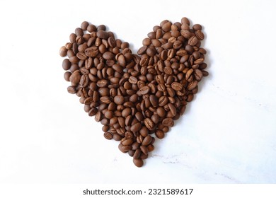 a heart shape coffee bean stock image - Powered by Shutterstock