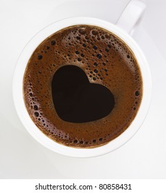 Heart Shape Coffee Foam