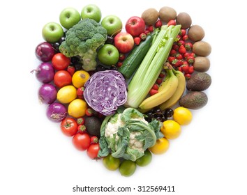 Heart Shape Fruits And Vegetables 