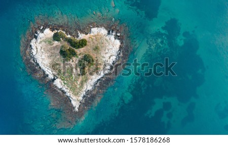 Similar – Image, Stock Photo Aerial views of small island off Ko Samet, Thailand