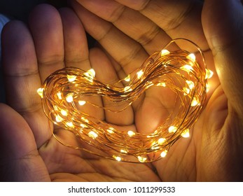 heart shape light