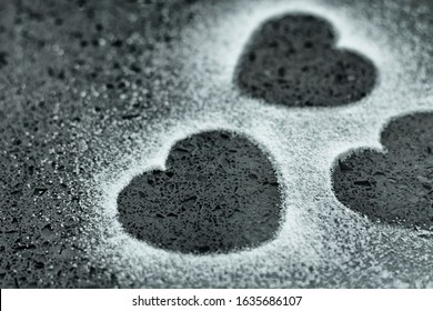  Heart Shape Made Of Icing Sugar