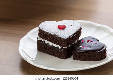 Heart Shaped Chocolate Cake