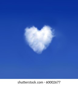 Heart shaped cloud