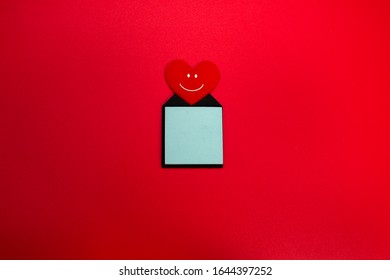 Heart Shaped Fridge Magnet With Notepads