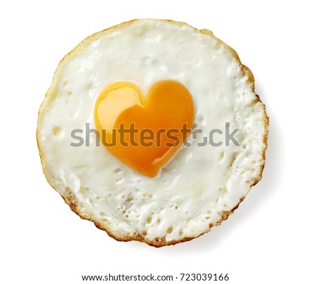 heart shaped fried egg