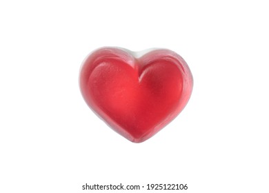 Heart shaped Gummy Jelly candy on white background - Powered by Shutterstock