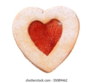 Heart Shaped Linzer Cookie