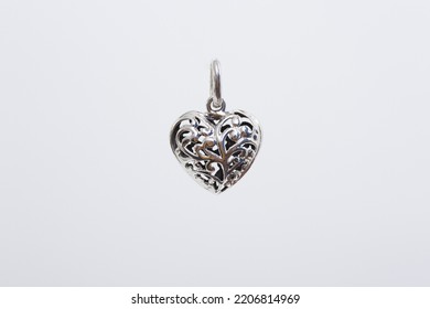 Heart Silver Charm Necklace Jewel