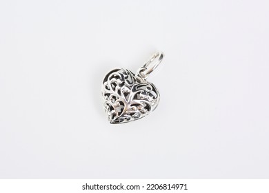 Heart Silver Charm Necklace Jewel