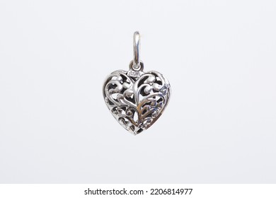 Heart Silver Charm Necklace Jewel