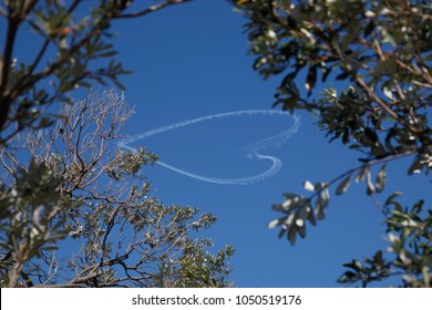 Heart Skywriting Through Trees