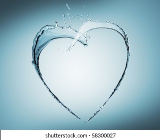 Heart Of Water Splash