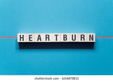 Heartburn Word Concept On Cubes