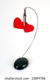 hearts attach on metal hanger - Shutterstock ID 23899786