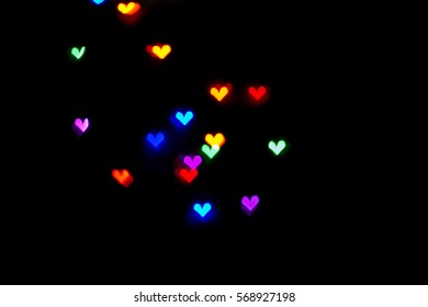 Hearts light background