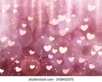 hearts love valentine's day shiny background                               