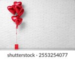 Heart-shaped balloons for Valentine