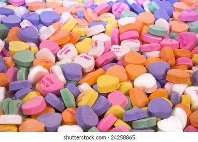 Heart-shaped candy