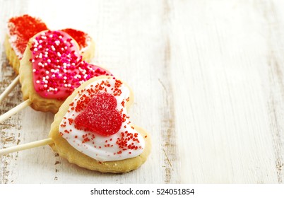 Heart-shaped Cookies For Valentines Day