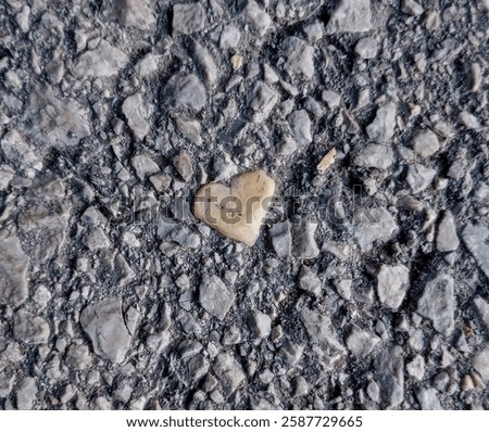 Similar – Image, Stock Photo Heart on asphalt Asphalt