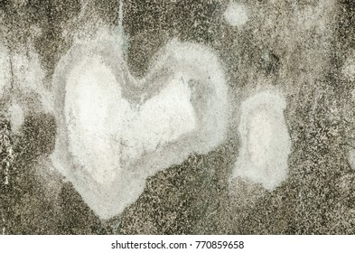 Heart-shaped wall background