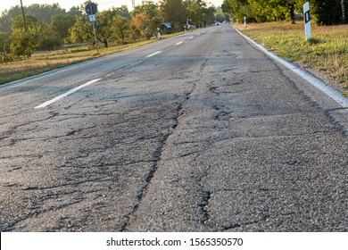 Heat Damage On A Country Road