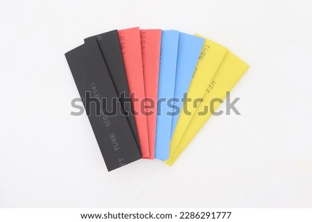 Heat shrink tubing, cable cover, heat shrink tubing, 164 pieces, available in black, red, blue, yellow, small-large sizes single set and set in a box