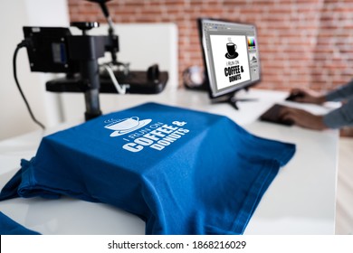 Heat Transfer T Shirt Printing. Tshirt Merchandise